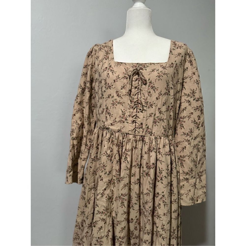 JessaKae Bramble XL NWT lace up  floral maxi dress - Picture 4 of 12
